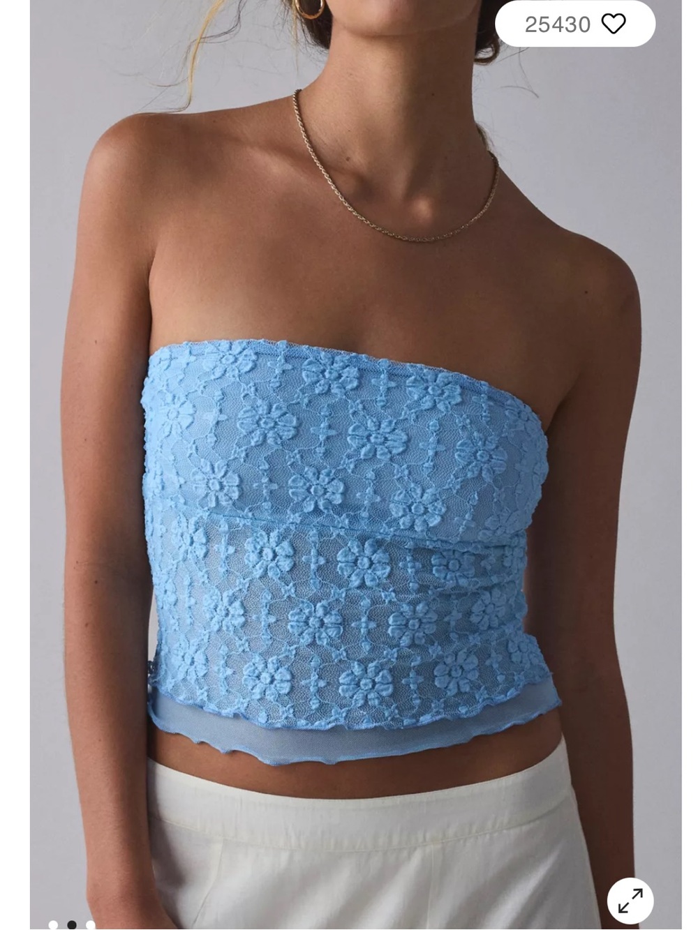 New Urban Outfitters Lace Tube Top